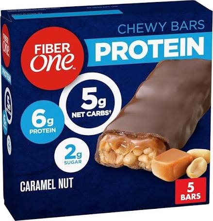 FiberOne Chewy Protein Bars Caramel Nut 5.85 oz