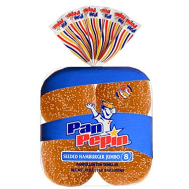 Pan Pepin Hamburger Jumbo 22 oz