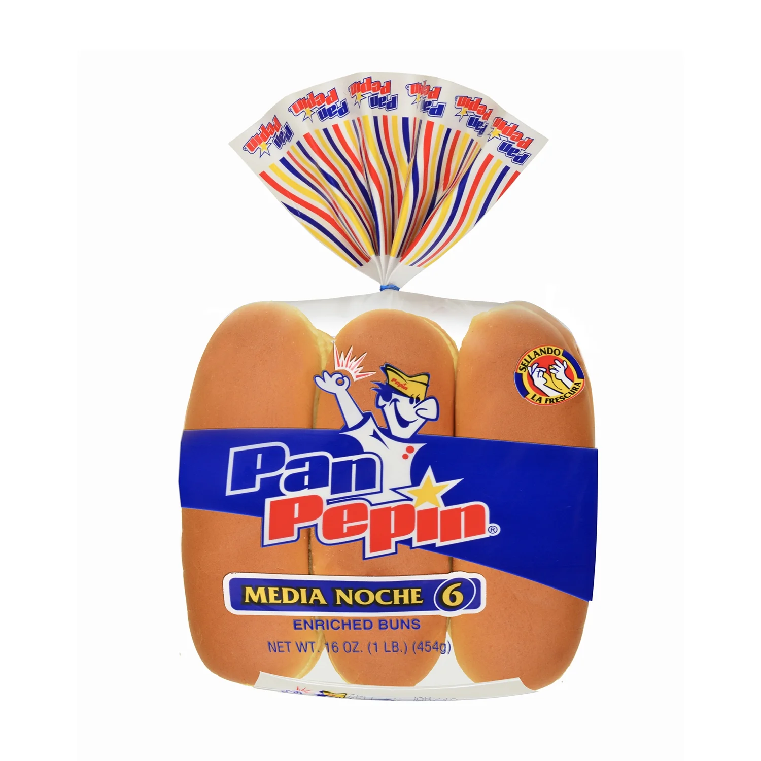 Pan Pepin Media Noche 6 ct