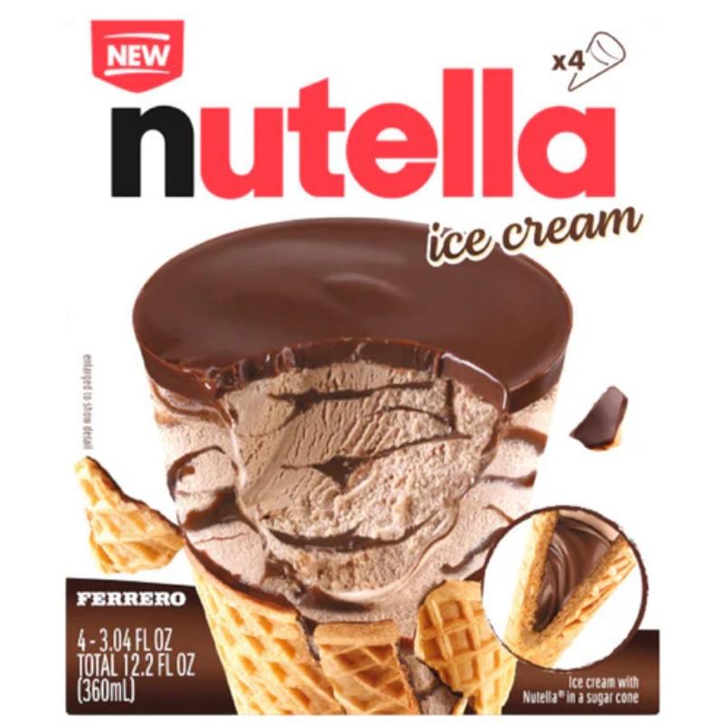Nutella Ice Cream Cone 4 ct