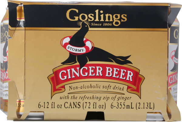 Ginger Beer Cocktail Mixer, 6 cans of 12 fl oz