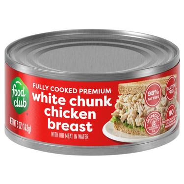 Food Club Chunk White Chicken in Water 5 oz