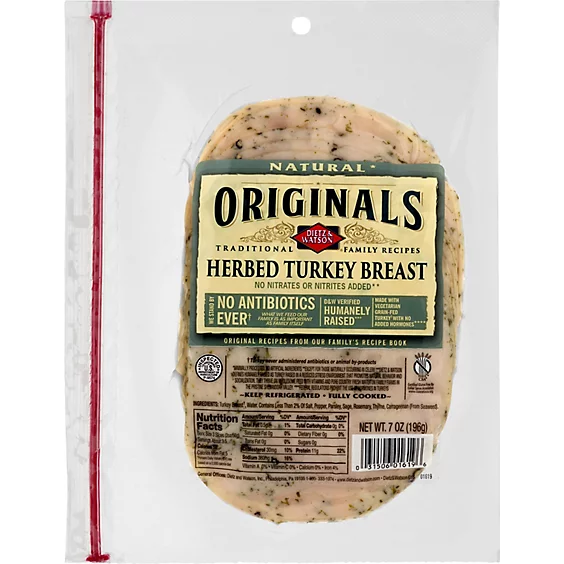 Dietz & Watson Originals Herbed Turkey Breast 7 oz