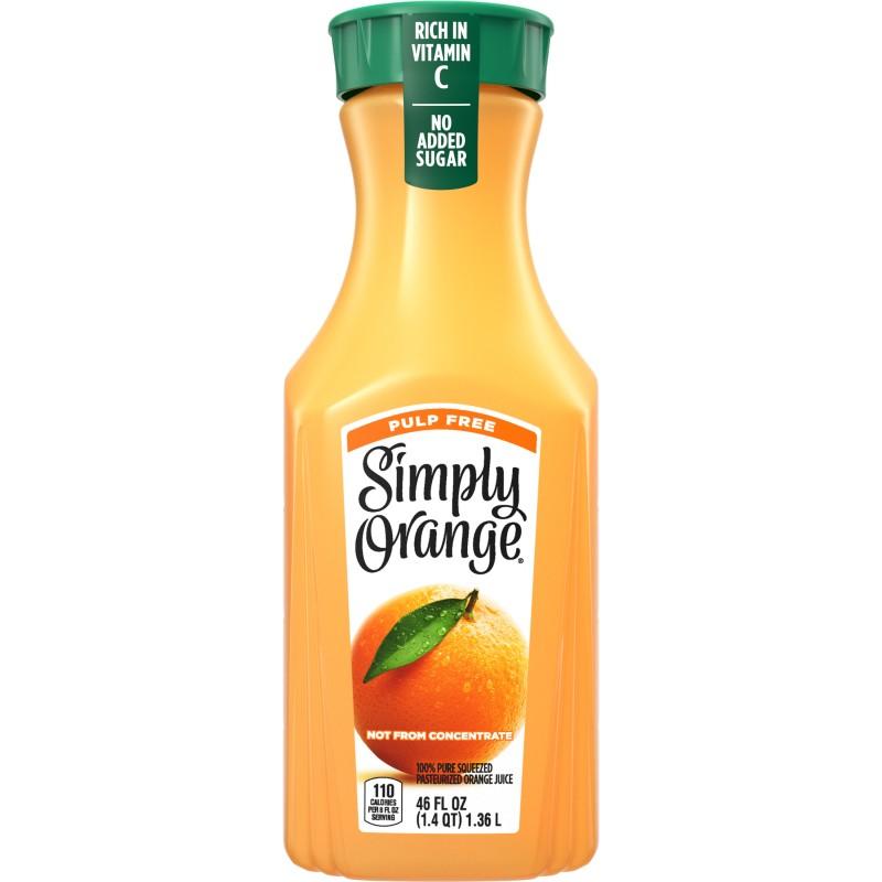 Simply Light Orange Pulp Free 46 oz