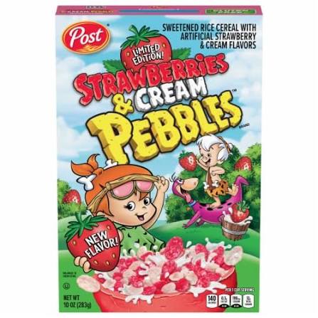 Strawberries and Cream Fruity Pebbles 10 oz