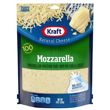 Kraft Shredded Mozzarella Cheese 8 oz