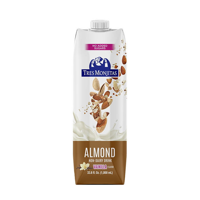 Tres Monjitas Leche de Almendras Sin Azúcar 33.8 oz