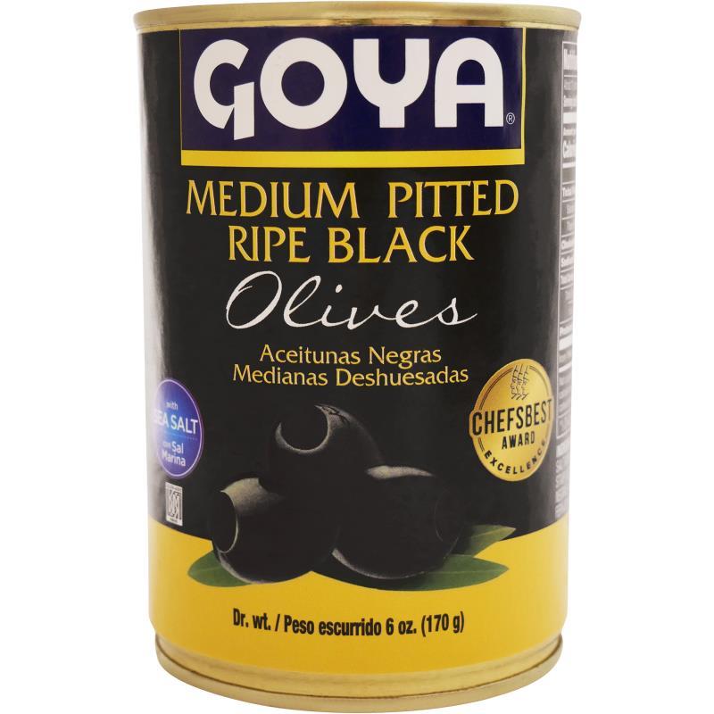 Goya Aceitunas Negras Medianas 6 oz