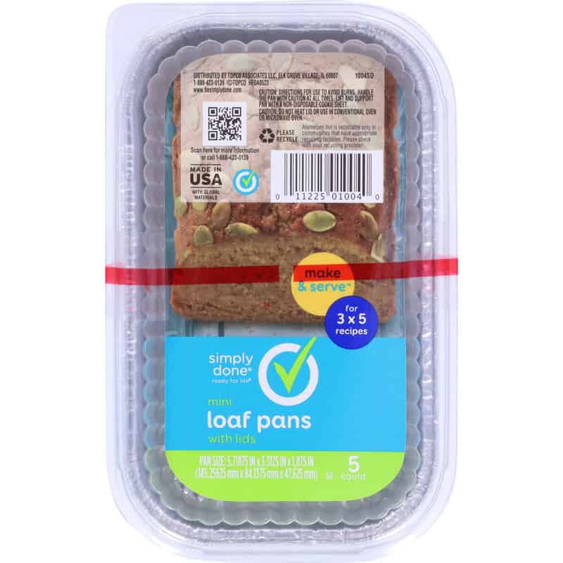 Simply Done Loaf Pans with Lid 3 ct