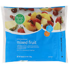 Food Club Unsweetened Mixed Fruit 40 oz