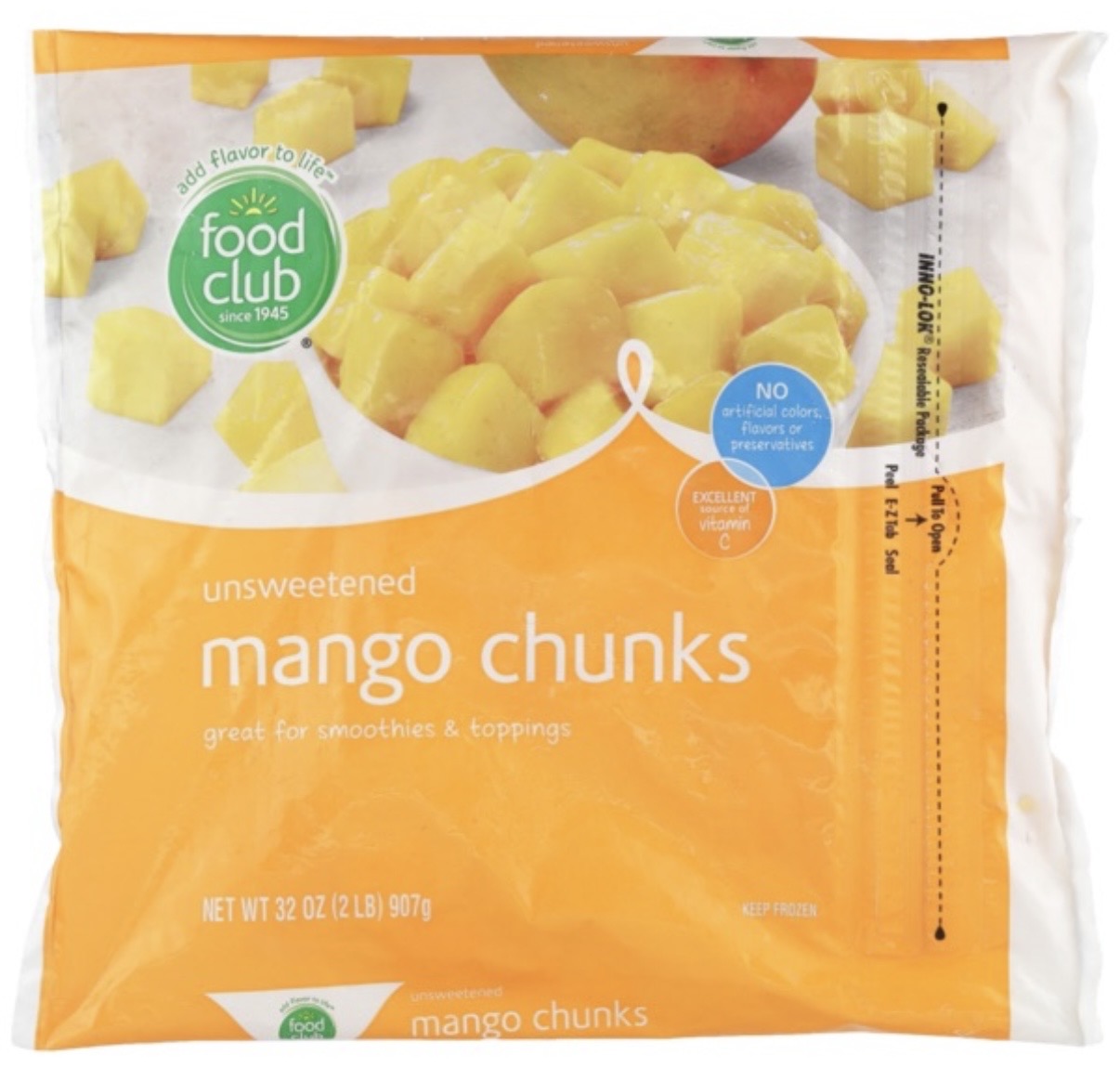 Food Club Mango Chunks 32 oz