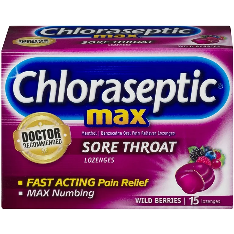 Chloraseptic Max Wild Berries Lozenges 15 ct