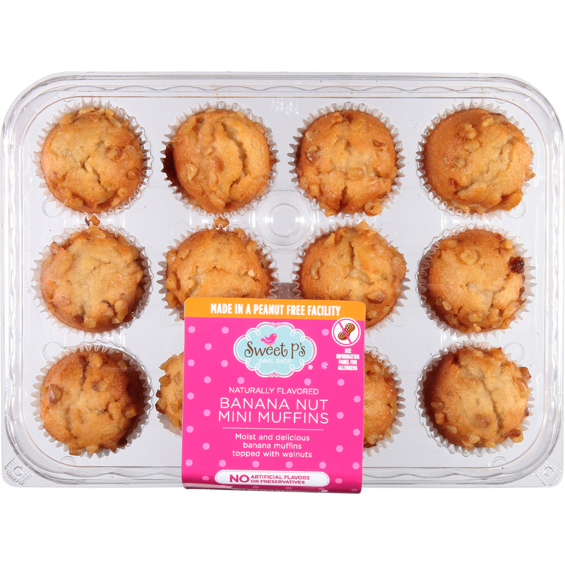Sweet P’s Banana Nut Mini Muffins 10.3 oz