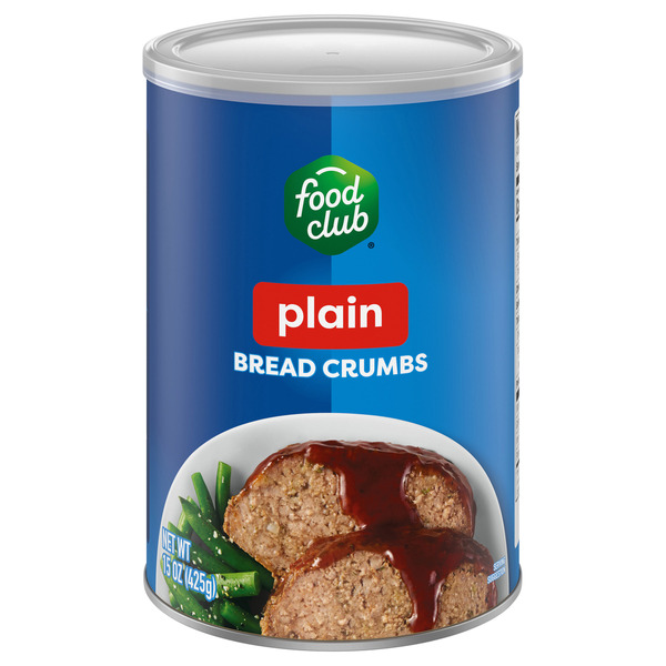 Food Club Bread Crumbs Plain 15 oz