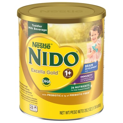 Nestle Nido Excella Gold 1+ Toddler Milk Beverage 28.2 oz