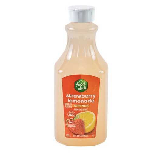 Food Club Strawberry Lemonade 52 oz