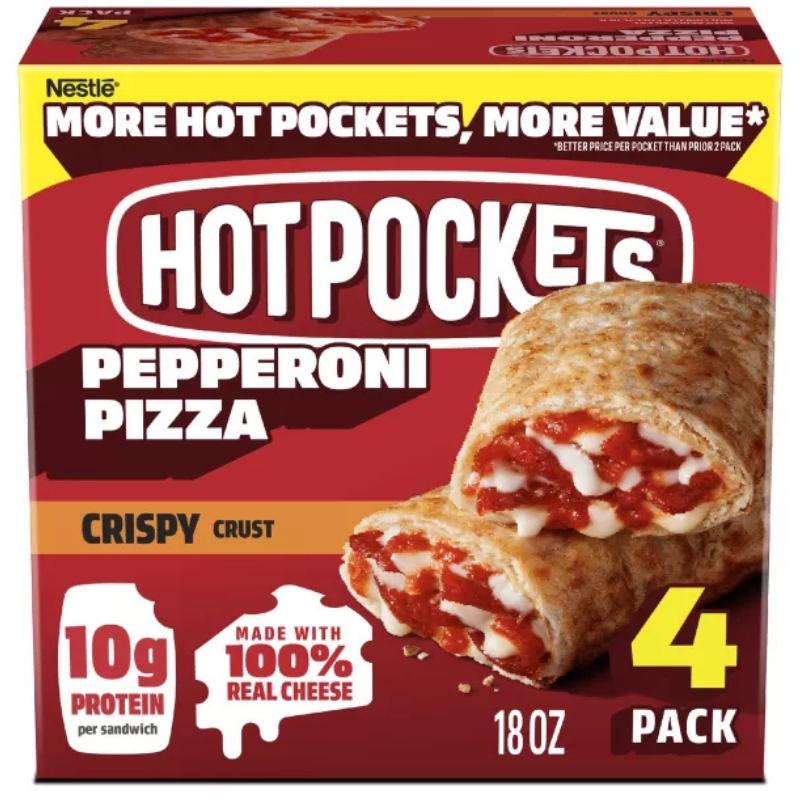 Hot Pockets Pepperoni Pizza Crispy Crust 18 oz.