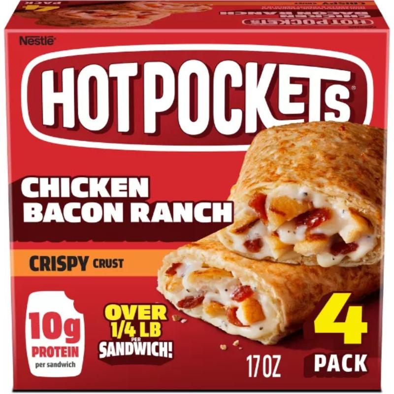 Hot Pockets Chicken Bacon Ranch Crispy Crust 17 oz.