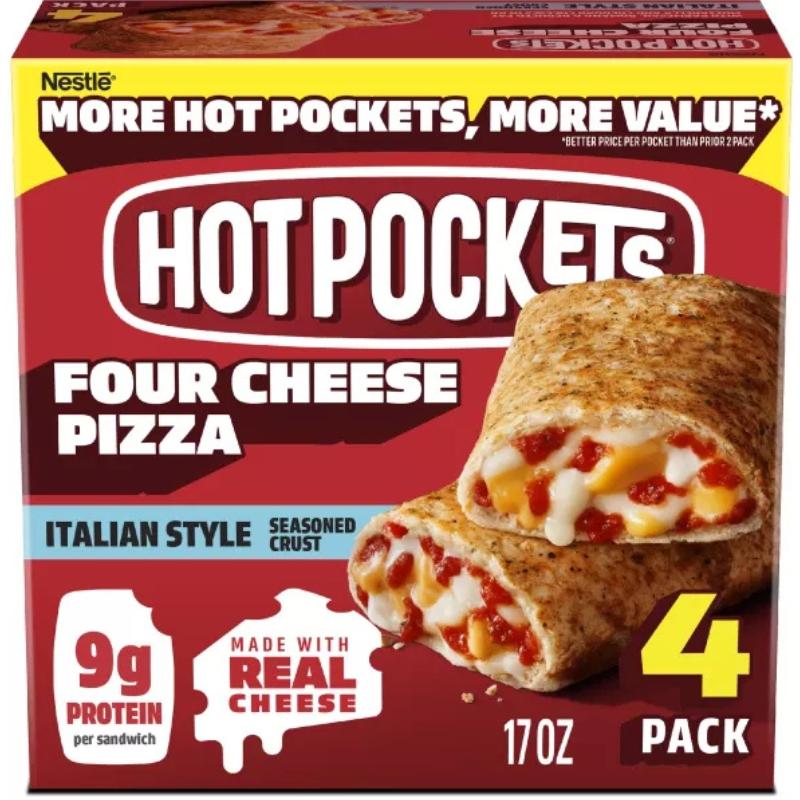 Hot Pockets Four Cheese Pizza Italian Style 17 oz.