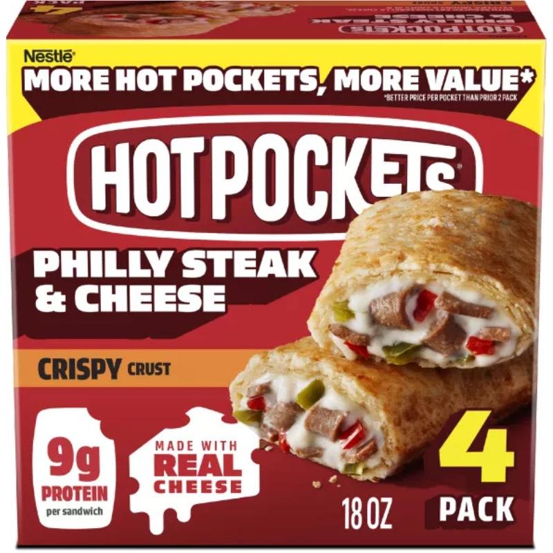 Hot Pockets Philly Steak & Cheese Crispy Crust 18 oz.