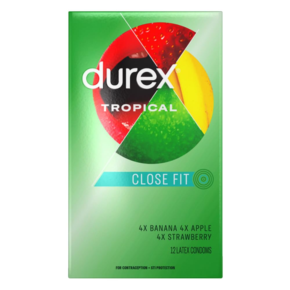 Durex Trópica Latex Condoms 12 ct
