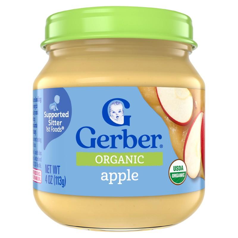 Gerber Organic Apple for Supported Sitter 4 oz