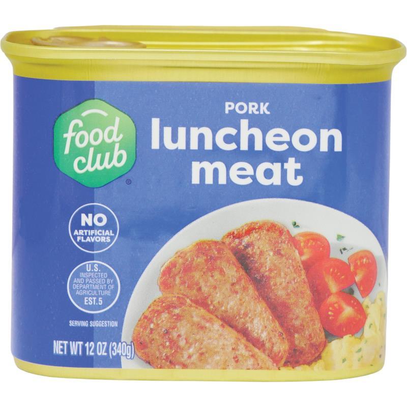 Food Club Pork Luncheon Meat 12 oz