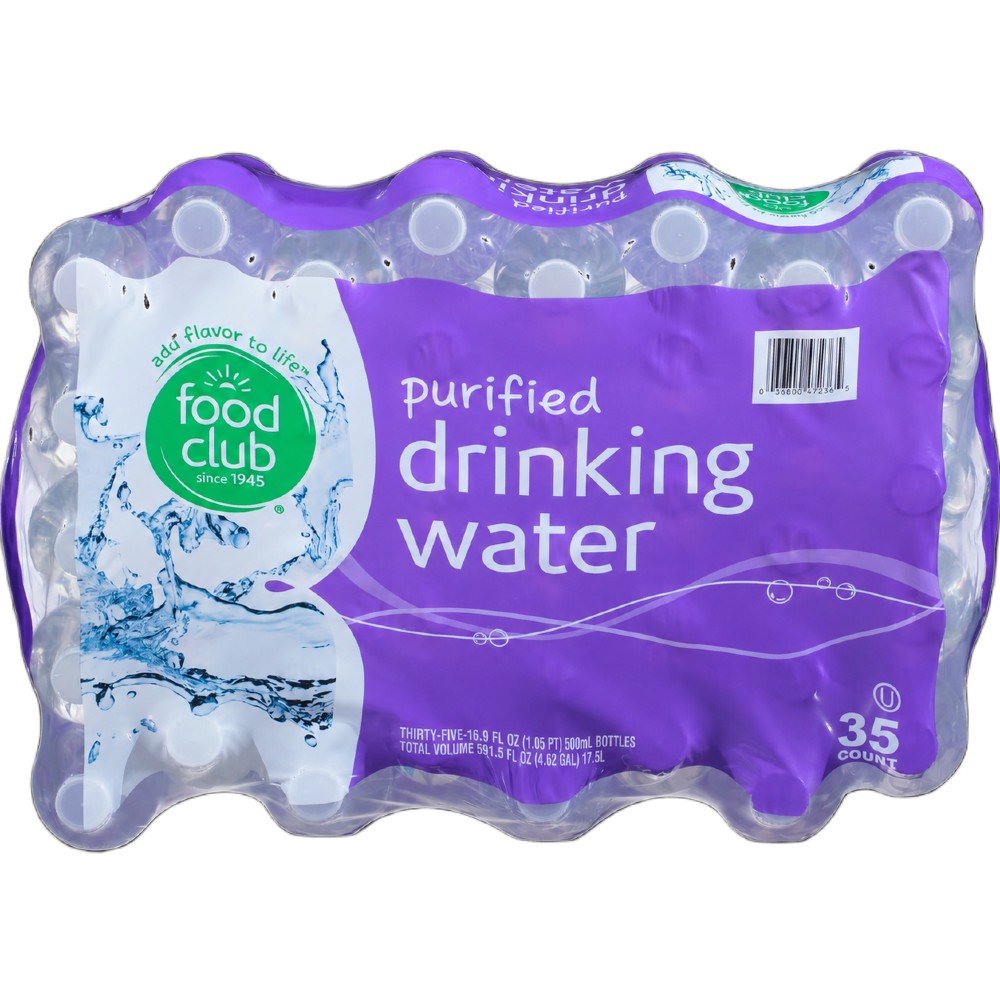 Food Club Purified Drinking Water 35-16.9 oz
