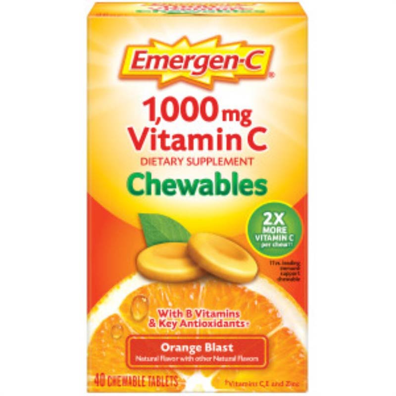 Emergen-C Chewables Orange Blast 40 ct