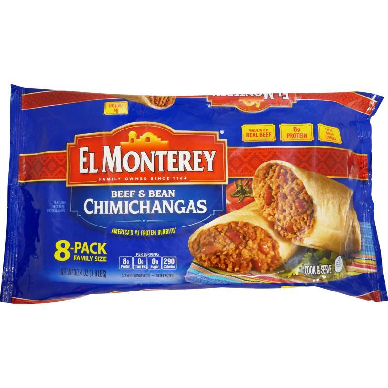 El Monterey Beef & Bean Chimichangas