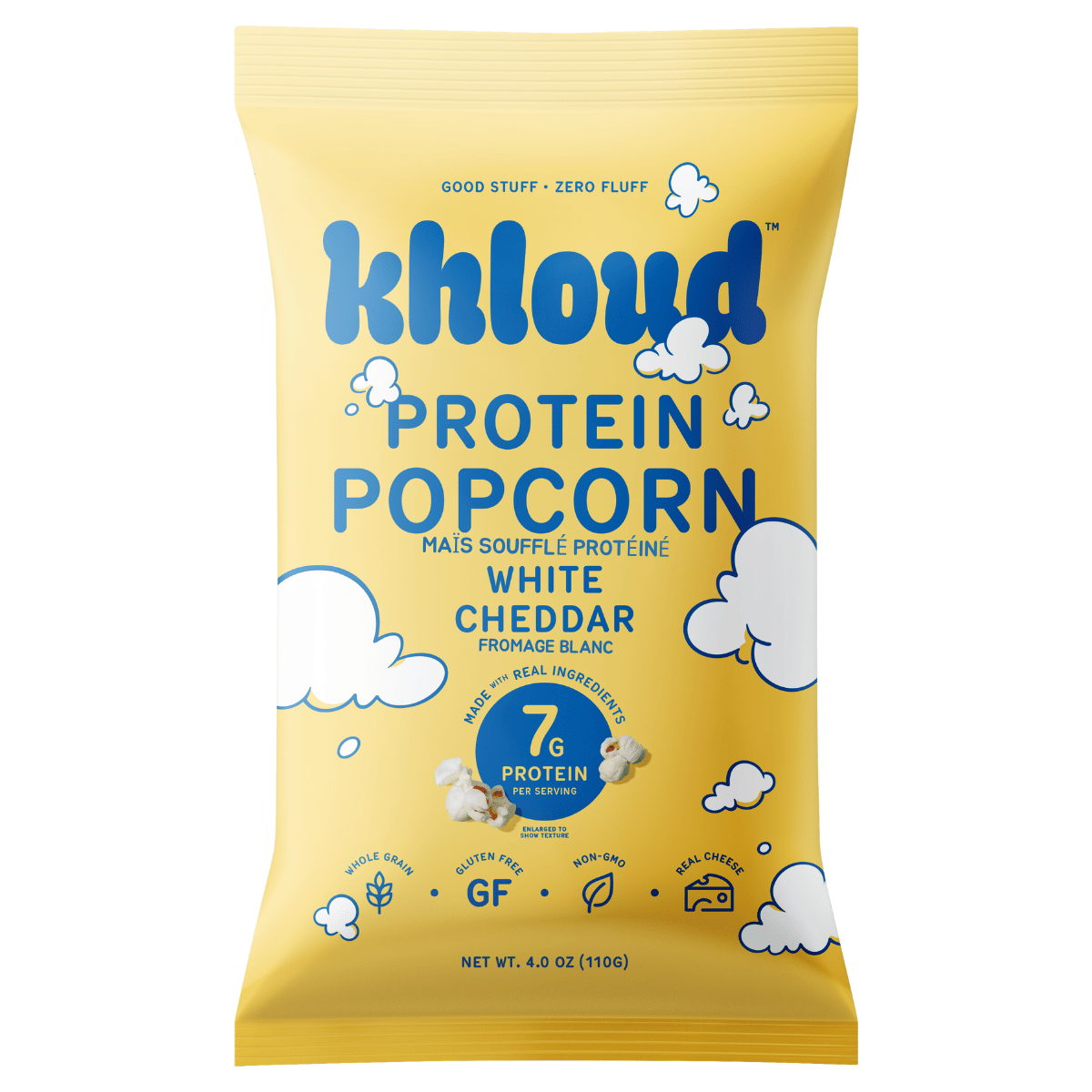 Khloud Protein Popcorn White Cheddar 5 oz