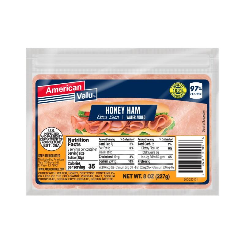 American Valu Honey Ham 8 oz