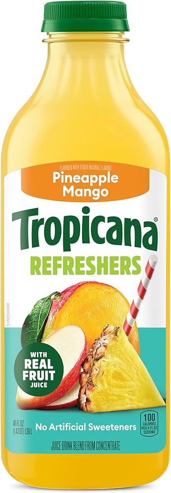 Tropicana Refreshers Pineapple Mango - 46 oz