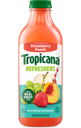 Tropicana Refreshers Srawberry Peach - 46 oz
