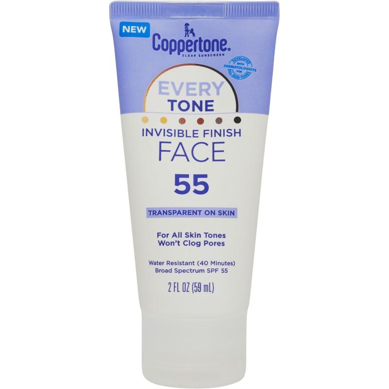*Coppertone Everytone Face 55 SPF 2.5 oz