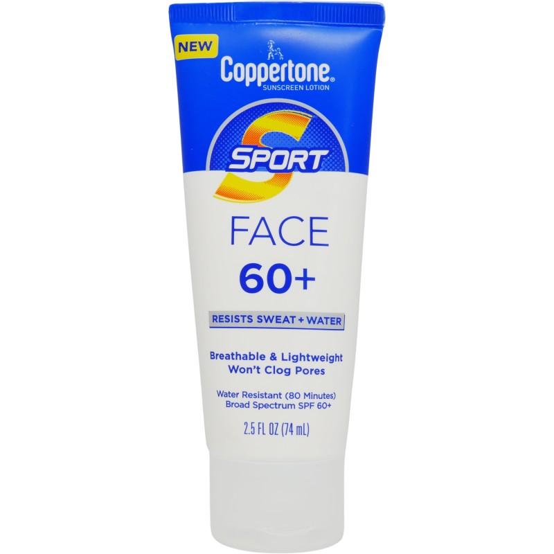 Coppertone Sunscreen Lotion Sport 60 SPF 2.5 oz