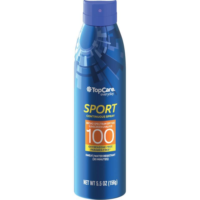 Topcare Sunscreen Spray Sport 100 SPF 5.5 oz