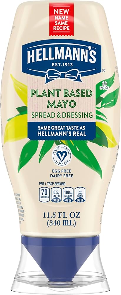 Hellmann's Plant Based Dressing & Spread (Mayonnaise) 11.5 oz