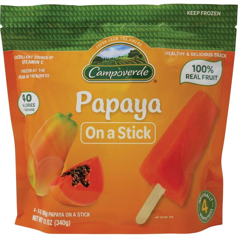Campoverde Papaya On A Stick 12 oz