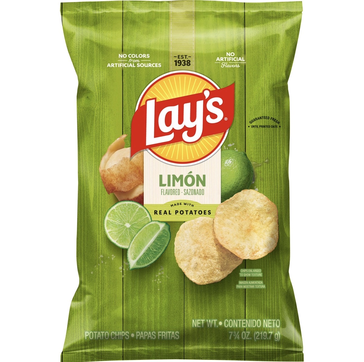 Lay’s Limón Potato Chips 8 oz