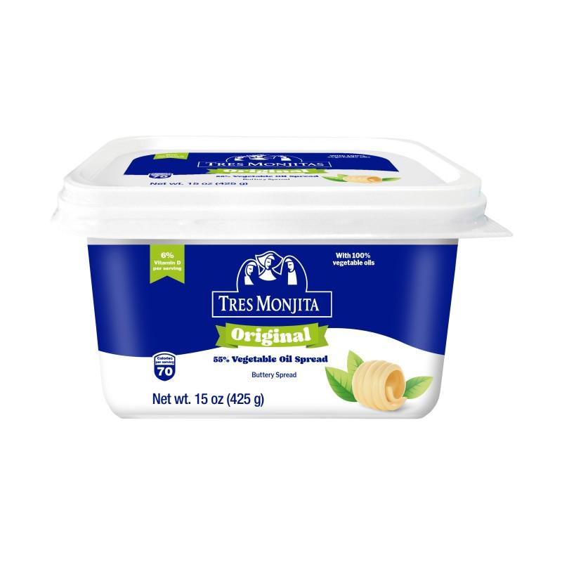 Tres Monjitas Vegetable Oil Spread 15 oz