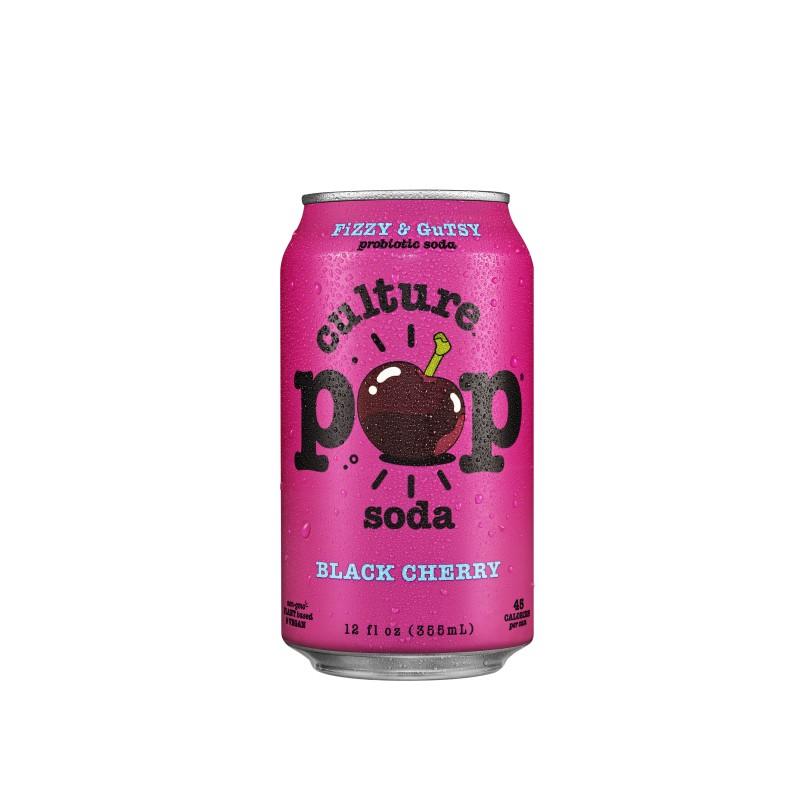Culture Pop Soda Black Cherry 12 oz