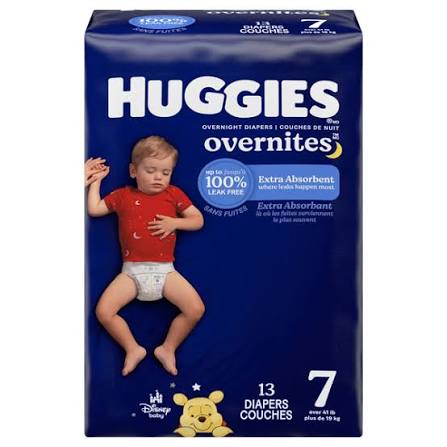 Huggies Overnites Diapers Size 7 13 ct