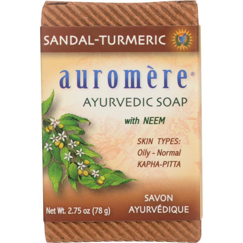 Auromere Ayurvedic Soap Sandal-Turmeric 2.75 oz