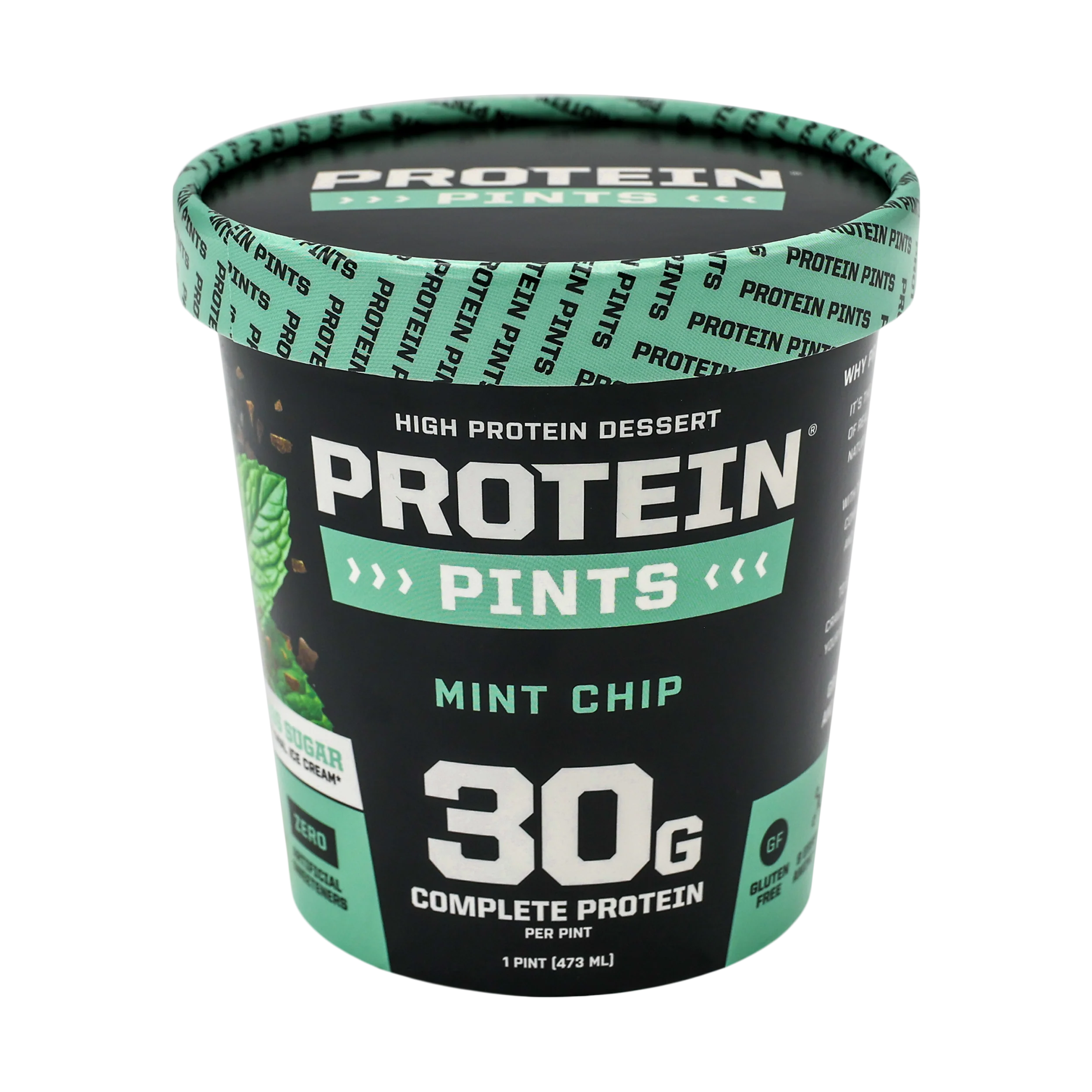 Protein Pints Mint Chip High Protein Ice Cream 16 oz