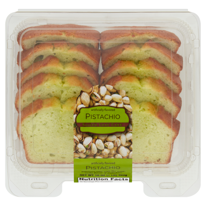 Pistachio Sliced Loaf Cake 16 oz.