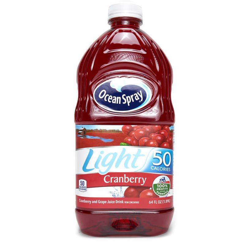 Ocean Spray Light Cranberry Raspberry Juice 64 oz