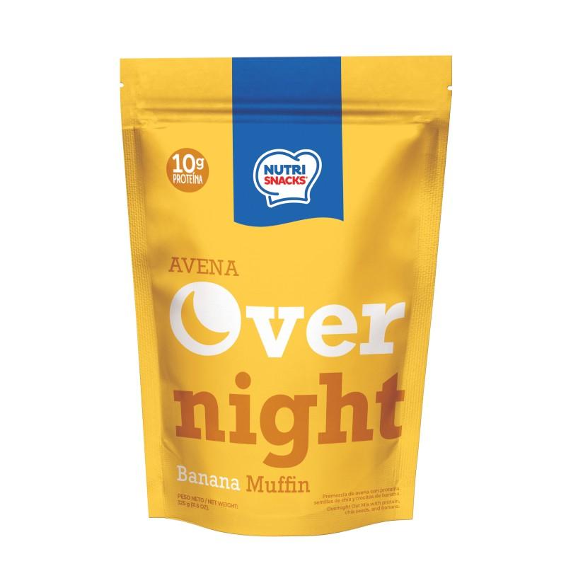 Nutri Snacks Avena Over Night Banana Muffin 11.4 oz.
