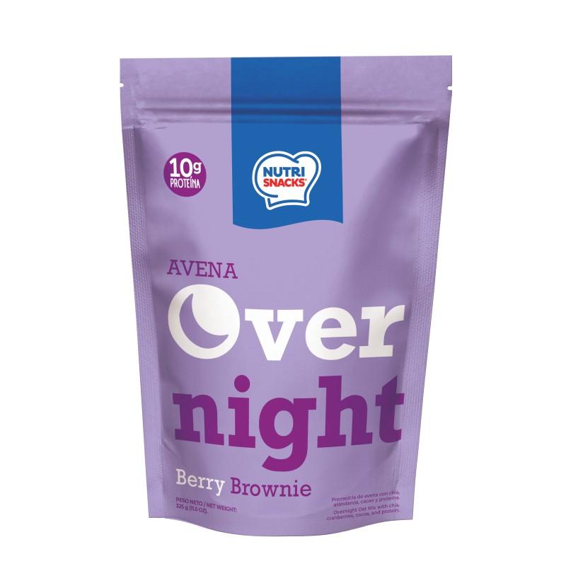 Nutri Snacks Avena Over Night Berry Brownie 11.4 oz.