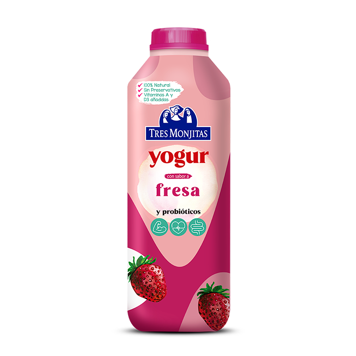 Tres Monjitas Fresa Yogurt 32 oz